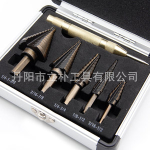 Li Pu Inch <b>Step</b> <b>Drill</b> Bits 1/4-3/8 3/16-7/8 1/4-3/4 1/8-1/2 3/16-1/2 Hex Shank Steel Drilling Set - Product Image 2