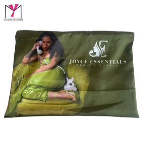 MUYANG 2026 Bolsas de Satén Personalizadas con Logotipo, Bolsas de Satén con Cierre para Pelucas, Bolsas de Seda para Pelucas - Product Image 5