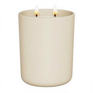 Velas Aromáticas de 470g con Aroma a Vainilla y Madera de Sándalo, 1 Mecha, Cera de Soya Natural, Frasco de Vidrio, 110 Horas de Larga Duración, Estilo Minimalista, para el Día de San Valentín - Product Image 1