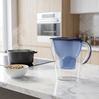 YUEXIAN Pitcher Filter air Manual 3,8l, Cartridge pengganti Ionizer Alkaline untuk Ionizer Alkaline dan air minum