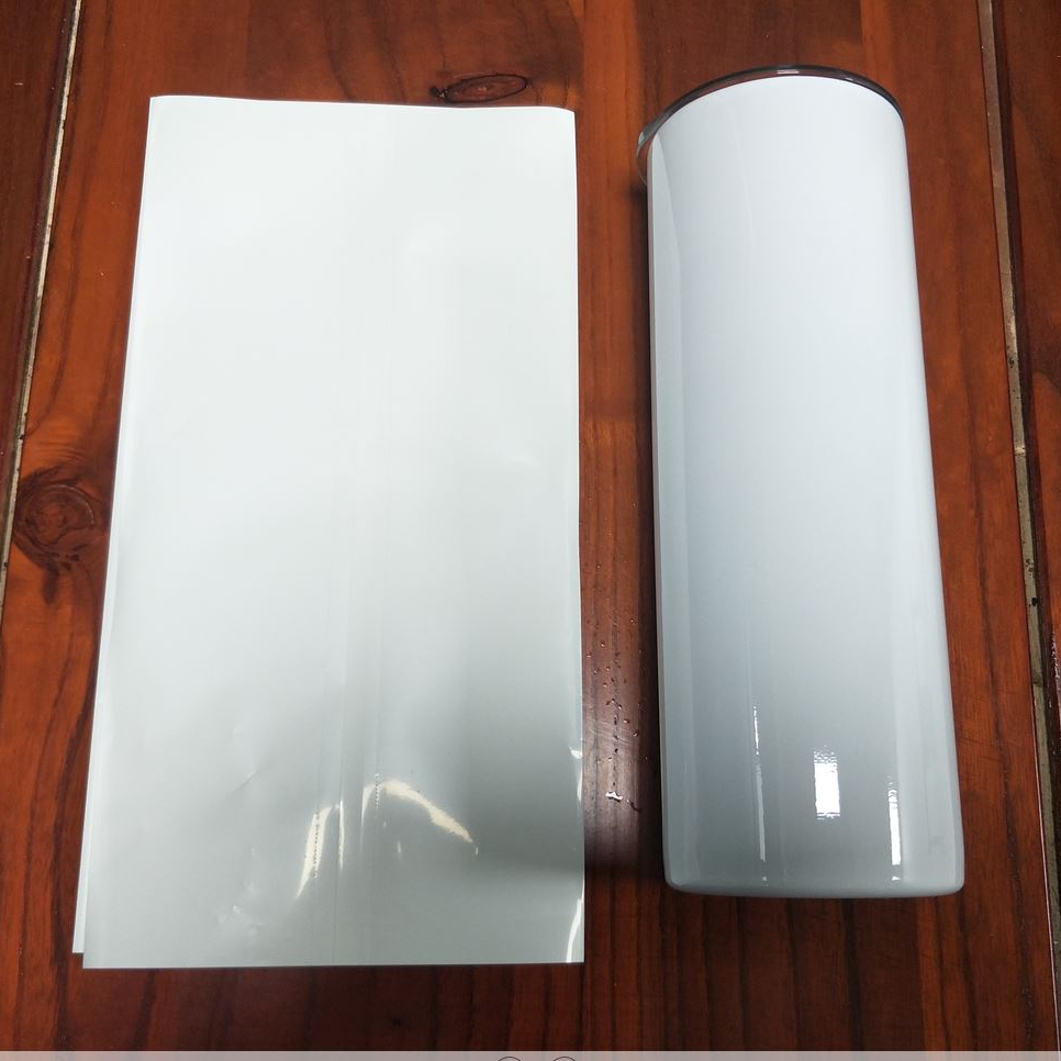 Прямая поставка, сублимационная тонкая пленка 20 унций, сублимационные заготовки, белая сублимационная термоусадочная пленка