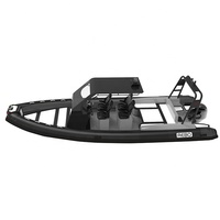 NERVURE en aluminium de luxe 25ft Rhib760 Orca Hypalon/Bateau gonflable en PVC avec terrasse