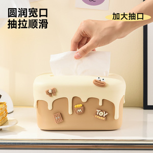 Boîte à mouchoirs en silicone avec design anti-goutte pour la maison, le salon et la salle de bain, utilisation pratique et étanche - Product Image 5