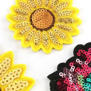 Design de mode perle 3M auto-adhésif tissé or paillettes Ortha Evra Chenille broderie fer sur patchs pour sacs chapeaux - Product Image 1