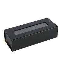 Caja de Regalo de Cartón Rígido con Tapa Abatible Roja Premium, Empaque Personalizado con Logotipo Estampado en Caliente, Ventana Transparente e Inserto de Espuma
