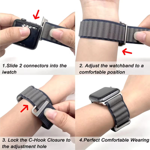 <span class=keywords><strong>Bracelet</strong></span> à boucle Alpine pour <span class=keywords><strong>Apple</strong></span> <span class=keywords><strong>Watch</strong></span> <span class=keywords><strong>Ultra</strong></span> <span class=keywords><strong>Bracelet</strong></span> de montre 49mm 46mm 44mm 40mm 45mm 41mm 42mm 38mm <span class=keywords><strong>Bracelet</strong></span> en nylon IWatch Series 10 - Product Image 5