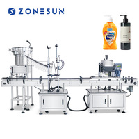 Machine de capsulage verticale entièrement automatique ZONESUN ZS-XG24 avec pompe servo pour le remplissage et le vissage des bouchons de flacons