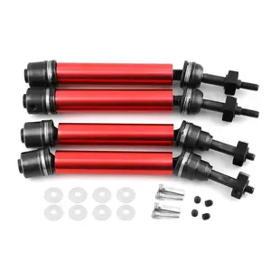 Aço Endurecer 45 # Eixo Traseiro CVD Drive Shaft com Corpo De Alumínio Junta Traseira Universal para Traxxas Rustler 4x4 Upgrade Parts