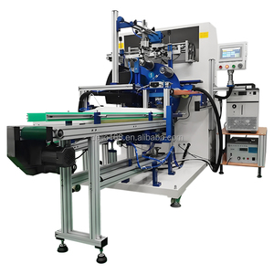 Macchina Serigrafica ad Alta Velocità con Motore Servo e Controllo PLC, Stampante Serigrafica Cilindrica per Bottiglie - Product Image 6