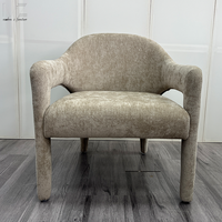 Fauteuil lounge moderne en bouclette, fauteuil d'appoint de luxe en velours pour salon, vente en gros d'usine, chaise de loisirs