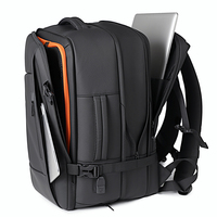 Sac à dos pour ordinateur portable respirant et extensible avec logo personnalisé, chargement USB, sangle à coussin d'air, idéal pour les voyages d'affaires de nuit