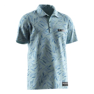 Camiseta Casual de Manga Corta Sublimada OEM para Hombre, Camisas con Botones, Polo de Golf para Hombre, Poliéster de Secado Rápido - Product Image 3