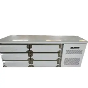 4 o 6 cassetti banco frigorifero/tavolo da lavoro in acciaio inox frigo banco chiller