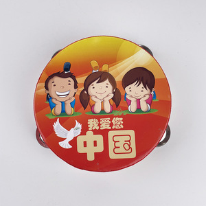 Wholesale High Quality Orff Percussion Instrument Tambourine Hand <b>Drum</b> Wood - Product Image 5