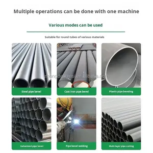 Máquina Eléctrica para Biselado y Chaflanado de Tuberías, Opciones Manuales y Automáticas para Plástico, Aleaciones y Acero al Carbono para Construcción - Product Image 4