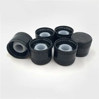 En stock, bouchons de bouteille noirs anti-vol faciles à ouvrir, 31,5 mm, 33 mm, bouchon à vis en plastique Ropp pour bouteille d'huile d'olive