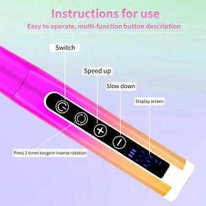 Torno de Uñas Inalámbrico de 35000RPM Profesional Portátil sin Escobillas para Pedicura de 85W con Pieza de Mano Eléctrica de Acero y Pantalla LCD Recargable - Product Image 6