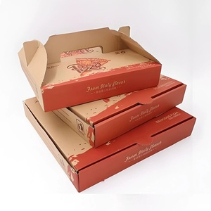 Custom <b>Foldable</b> Pizza <b>Boxes</b> 6-12 Inch Disposable Takeout Carriers for Delivery - Product Image 1