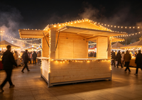 Kiosque pliable pour marché de Noël, montage rapide, idéal pour les événements
