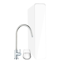 Purificateur d'eau par osmose inverse Osmo Eco Direct sous évier 200 GPD avec fonction eau chaude en acier inoxydable Origine Italie 1 voie