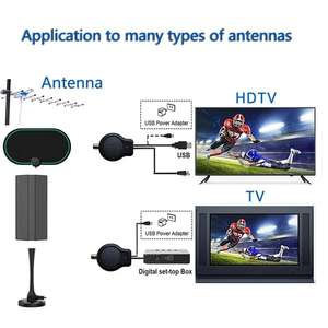 <span class=keywords><strong>Amplificador</strong></span> de señal de instalación rápida para exteriores o interiores, <span class=keywords><strong>amplificador</strong></span> de señal digital HDTV, HD <span class=keywords><strong>FM</strong></span> DVB, alimentado por USB, 32DBI - Product Image 6