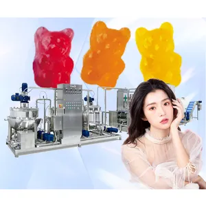 Equipo de depósito de dulces de gelatina suave, máquina para hacer gomas, línea de producción de dulces, línea de producción de dulces de piruleta