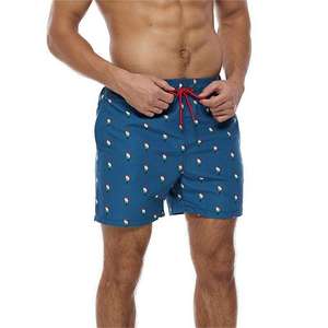 Short <span class=keywords><strong>de</strong></span> <span class=keywords><strong>bain</strong></span> en polyester pour homme, short <span class=keywords><strong>de</strong></span> surf, <span class=keywords><strong>maillot</strong></span> <span class=keywords><strong>de</strong></span> <span class=keywords><strong>bain</strong></span> avec deux œillets et poche arrière - Product Image 2