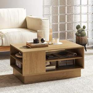 Mesa de Centro Moderna de Madera Ecológica, Mesa Transformable, Mesa de Escritorio para Sala de Estar, Muebles para el Hogar - Product Image 2