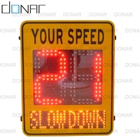 Señales de radar de seguridad vial de Donar Factory, tableros LED de límite de velocidad con texto programable