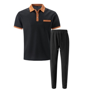 Ensemble décontracté pour hommes en gros : Chemise à col boutonné à manches courtes et pantalon ample – Tenue deux pièces pour l'été, style décontracté chic - Product Image 6