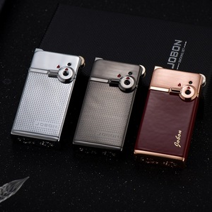 ไฟแช็คเปลวไฟคู่สีน้ำเงิน ไฟแช็คโลหะกันลม สำหรับผู้ชาย ของขวัญ - Product Image 3