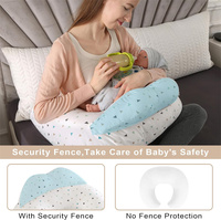 Almohadas de Lactancia de Talla Grande con Diseño en Forma de U, Correa Ajustable para la Cintura y Funda de Algodón Extraíble, Venta al Por Mayor de Fábrica