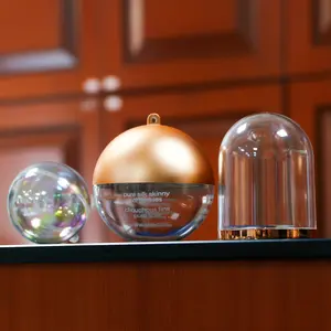 Packitte 100毫米填充球摆设装饰10厘米esferas聚苯乙烯装饰4英寸透明圣诞球