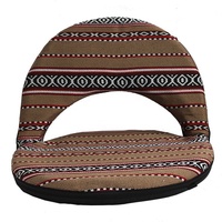 Chaise de stade inclinable, chaise de sol rembourrée avec support dorsal, chaise de plage légère en tissu Oxford 600D, style Sadu arabe