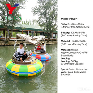 <span class=keywords><strong>Bateau</strong></span> tamponneur aquatique avec pistolet à eau, voiture tamponneuse aquatique gonflable électrique pour enfants et adultes, manège aquatique commercial pour <span class=keywords><strong>piscine</strong></span> - Product Image 3