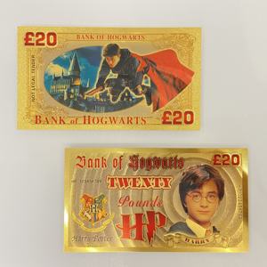 Banconota Commemorativa a Tema Cinematografico <span class=keywords><strong>Harry</strong></span> <span class=keywords><strong>Potter</strong></span> in Foglia d'Oro - Collezione Regalo - Product Image 4