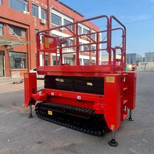 20ft 26ft Platformhoogte Ruig Terrein Hoogwerker Draagvermogen 1102lbs Rupsbanden Zelfrijdende Schaarhoogwerker voor de Bouw - Product Image 5