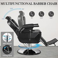 Chaise de barbier hydraulique en promotion |   Chaise de Salon de Coiffure Haut de Gamme, Mobilier Professionnel pour Salon de Coiffure et Barbier