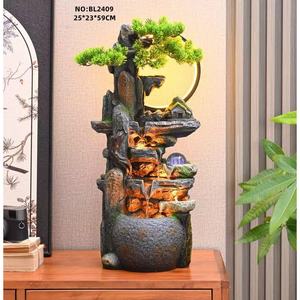 Home Decor <b>Office</b> Desktop Mini Waterfall Feng Shui <b>Fountain</b> <b>Indoor</b> <b>Water</b> <b>Fountain</b> Resin Crafts Tabletop <b>Water</b> <b>Fountain</b> - Product Image 5