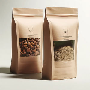 Мешок для упаковки закусок, защищенный от запаха, мешок для жирных продуктов, смешанные орехи кешью, мешок для хлопьев, крафт-бумажные пакеты по заводской цене с вашим собственным логотипом - Product Image 6