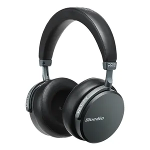 Bluedio V2 headphone nirkabel, headset Bluetooth desain logam kelas atas 12 driver loudspeaker daya suara inframerah