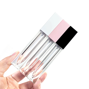 Tube de couleur à lèvres transparent carré simple et populaire, nouveau modèle, 7 ml, conteneur vide – Offre spéciale - Product Image 1