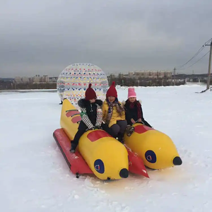 Wintersport Opblaasbare Bananenboot Sneeuw Sleepbare Skibuis Voor Kinderen En Volwassenen - Product Image 5