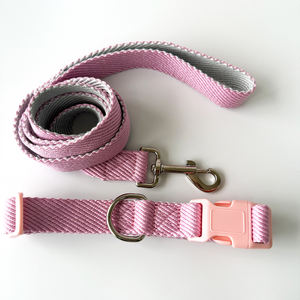 새로운 스타일의 아름다운 단색 고양이 목걸이 강아지 목걸이 고급 애완동물 목걸이 및 리드 강아지 하네스 - Product Image 2