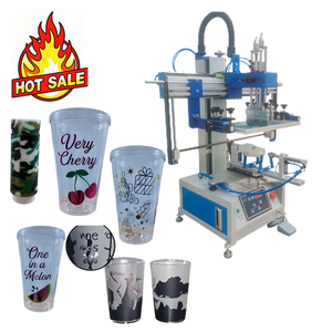 Imprimante à écran pour bouteilles semi-automatique cylindrique avec enregistrement des couleurs - Product Image 4