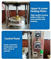 Machine automatique pneumatique pour la fabrication de lavash et de tortillas, équipement commercial de pressage de pain plat turc et mexicain