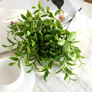 Artificial <strong>Decorative</strong> Plants <strong>Spring</strong> Green Plant Bunch Eco-friendly Realistic Plastic for Indoor Home Wedding <strong>Decoration</strong> - Product Image 4