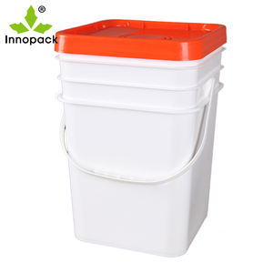 5 Gallon 20 L Tall Thick Wall <b>Plastic</b> Box with Tamper-proof Lid - Product Image 3