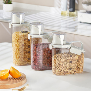 Household Grain <b>Container</b> Rectangle Airtight Seal Lid Large Capacity <b>Rice</b> Storage Box Moisture Proof Insect Proof - Product Image 3