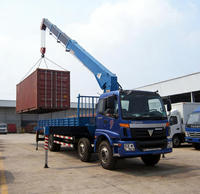 Grue articulée hydraulique montée sur camion AOMAN 14-16 tonnes, hauteur de levage 15 m, moteur Yuchai, pompe, boîte de vitesses, roulement, engrenage
